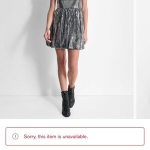 DKNY Metallic bubble dress size xl